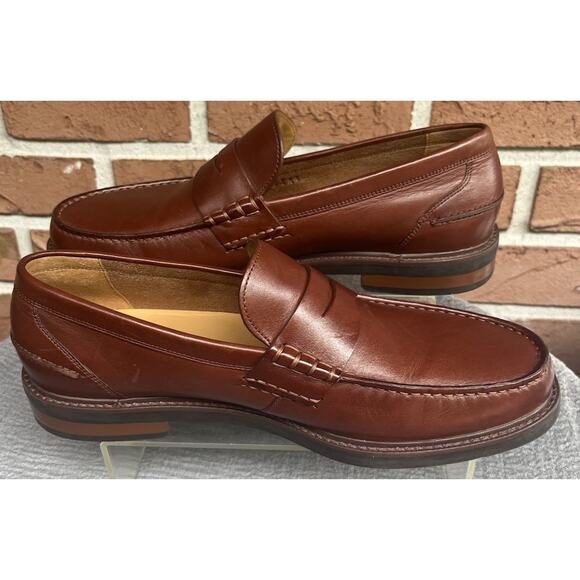 Men\'s Cole Haan Brown Leather Loafers Shoes Size 10M Made in India main image 10